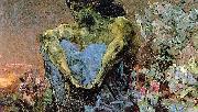 Mikhail Vrubel Demon seated in the garden 1890 USA oil painting artist